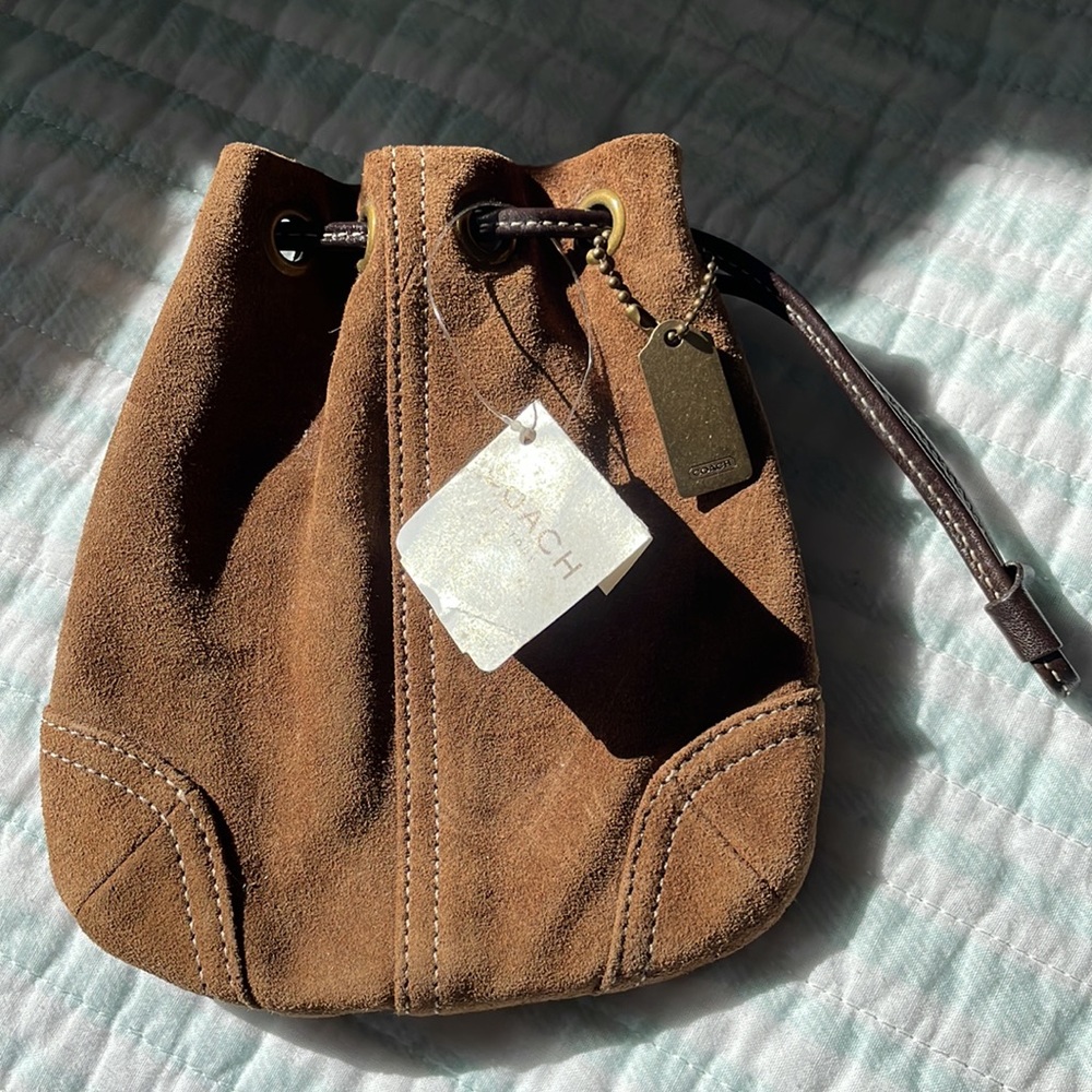 Coach drawstring suede wristley - Picture 2 of 11